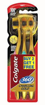 COLGATE T0OTHBRUSH CHARCOAL GOLD 1PC